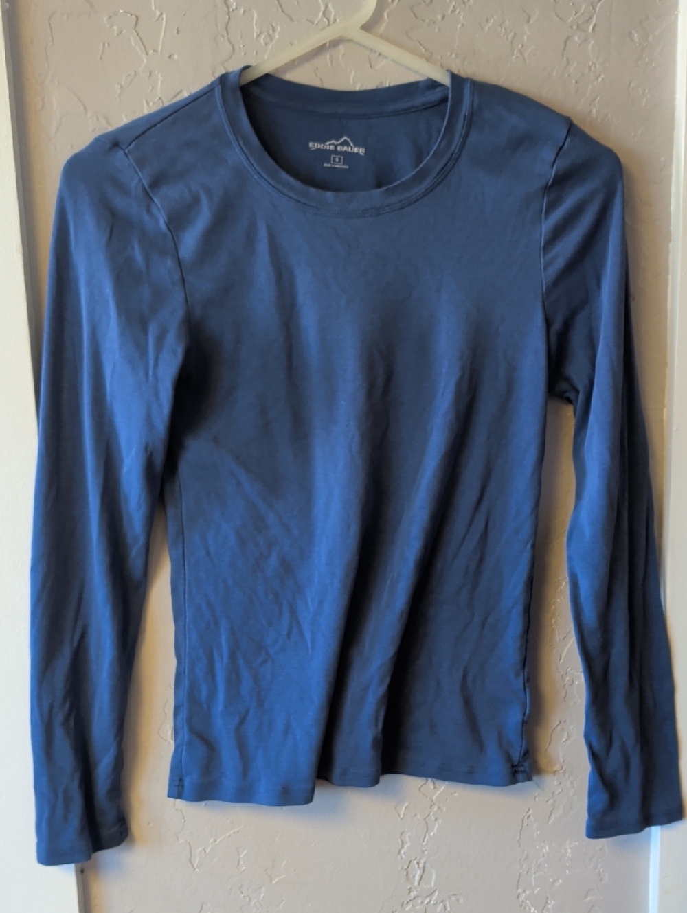 Eddie Bauer Navy Blue Crewneck Tee Long sleeve Women's Small
